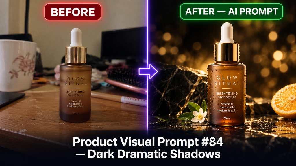 Serum Glow-Up Before/After